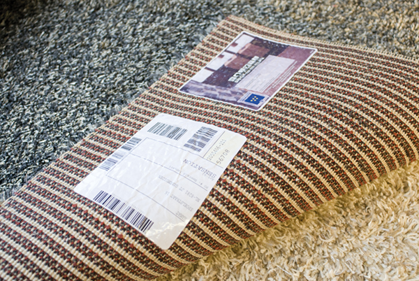 Carpet Back Side Label